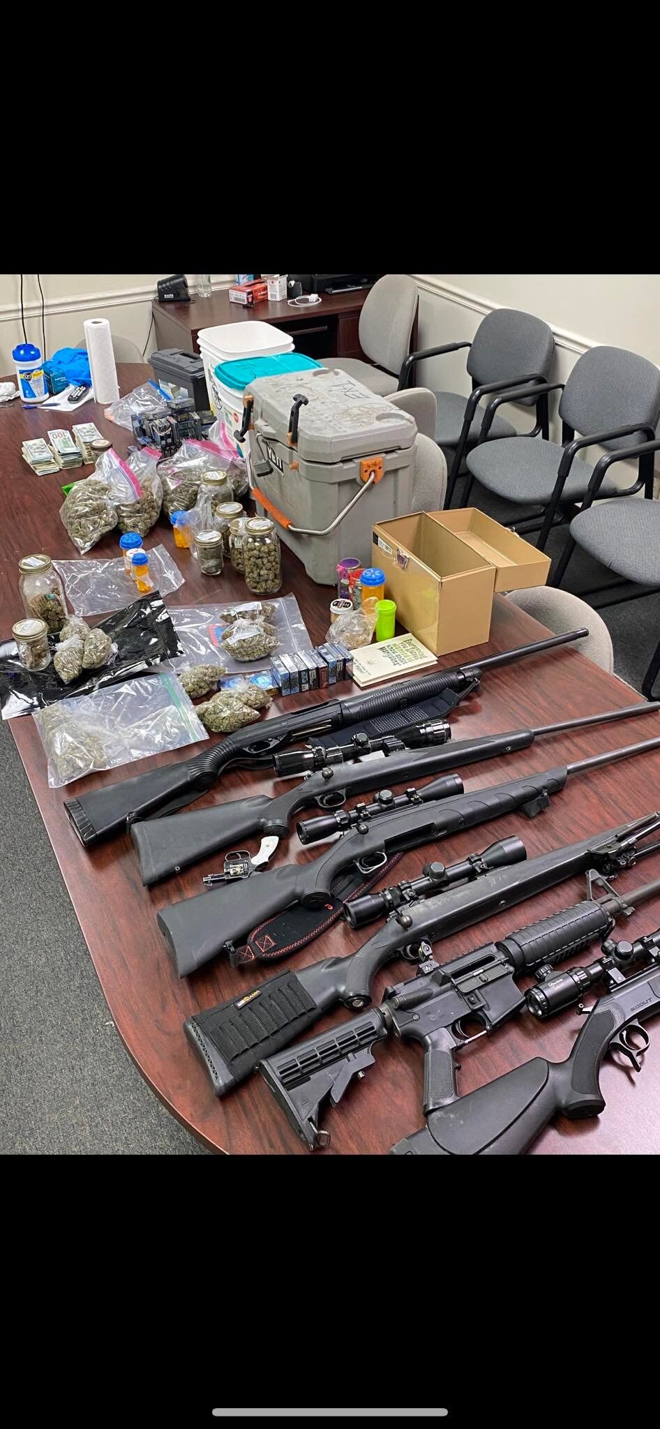 drugs money guns